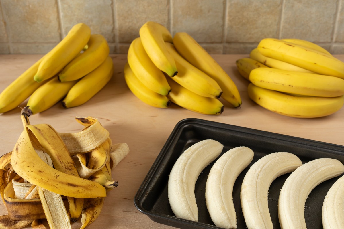 Preparazione delle banane al forno