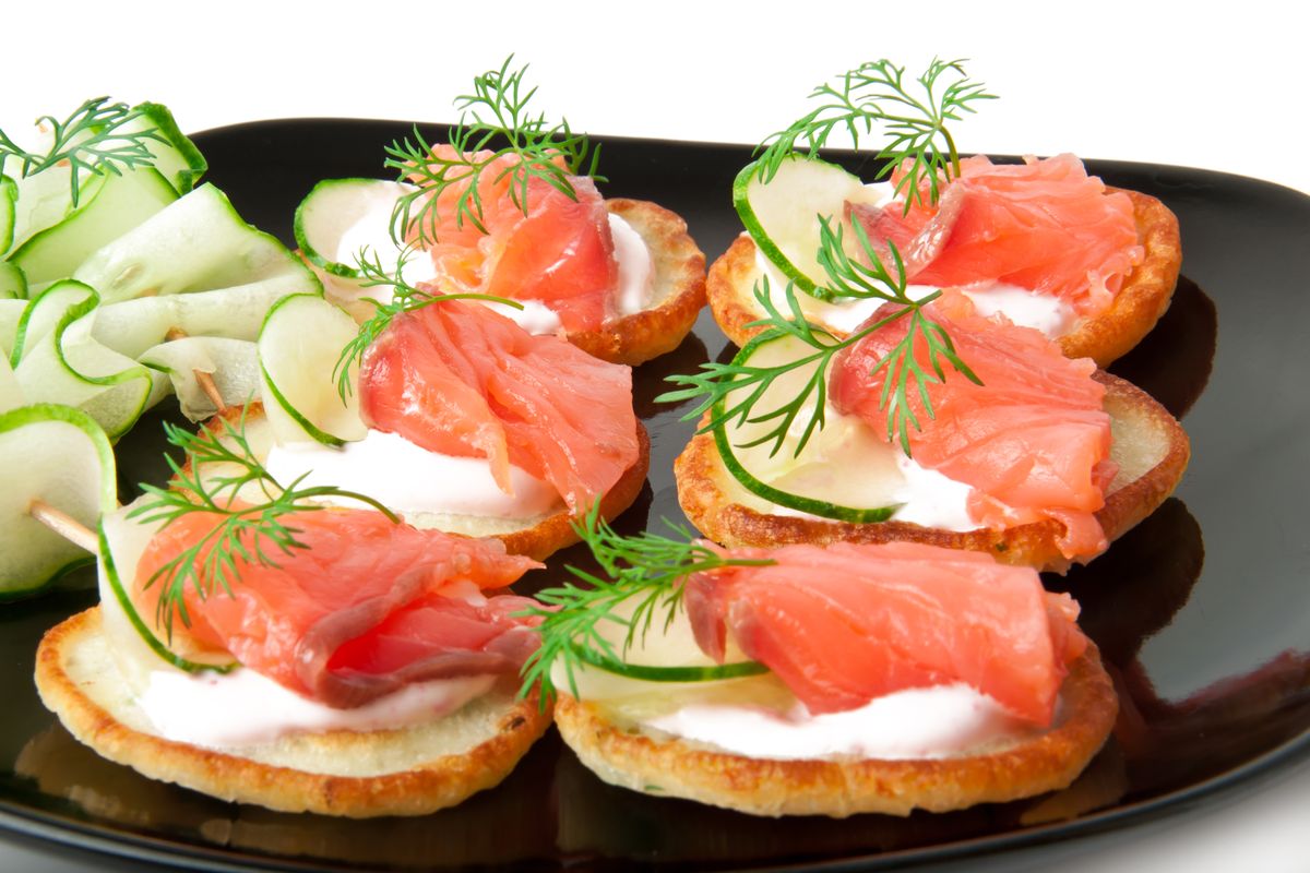 Tartine al salmone