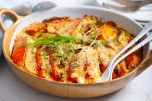 zucca al forno gratinata