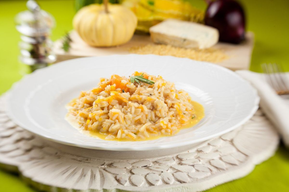 Risotto zucca e gorgonzola