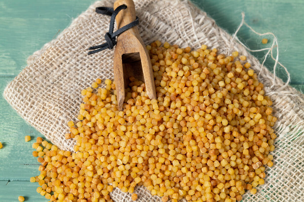 Formato di pasta tipico della Sardegna chiamato fregola