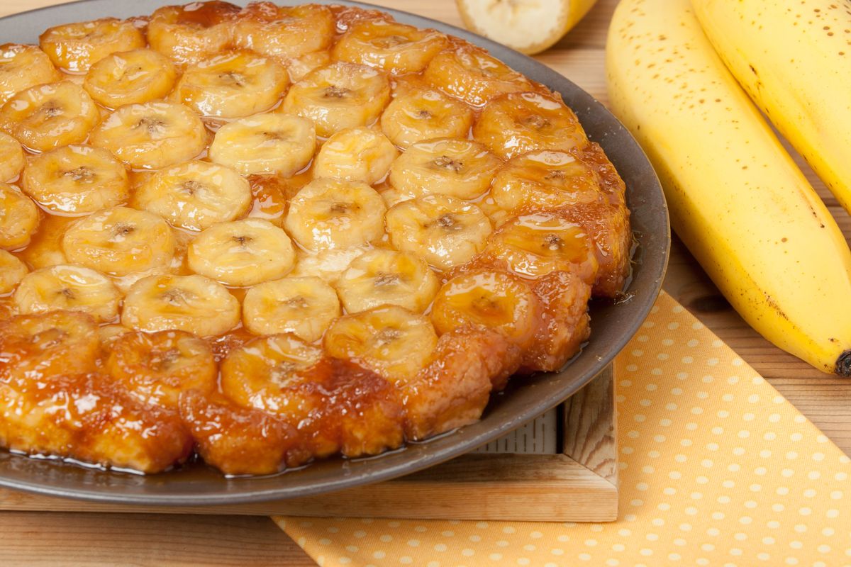 torta di banane in padella