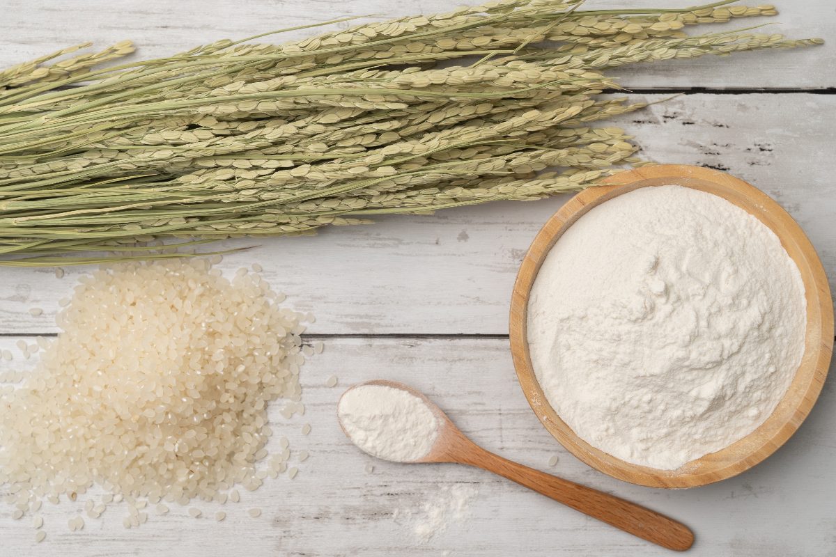 Farina di riso e riso bianco