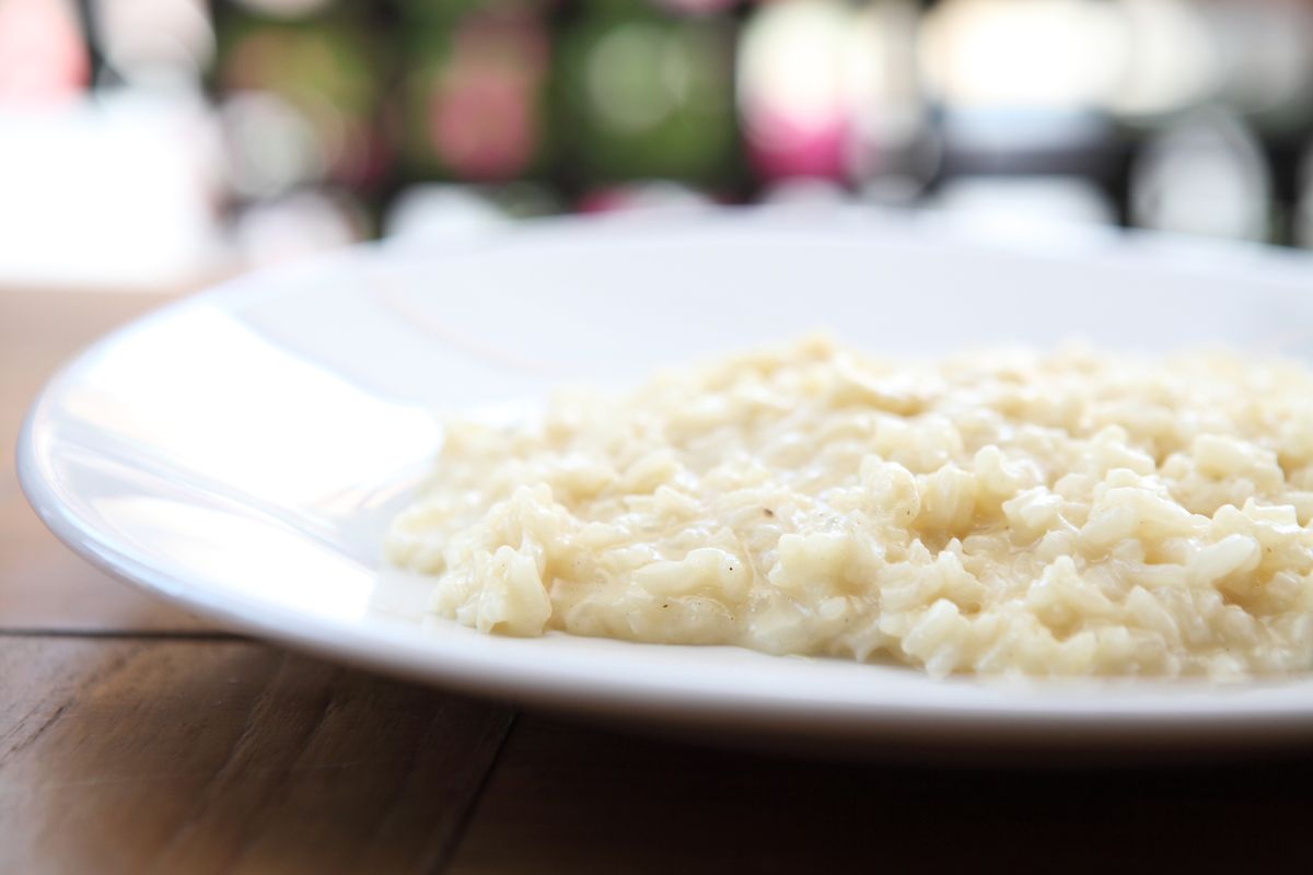 Risotto cacio e pepe