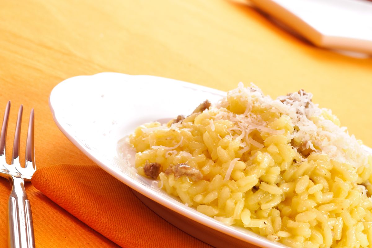 Risotto salsiccia e zafferano