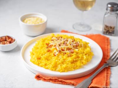 Risotto speck e zafferano