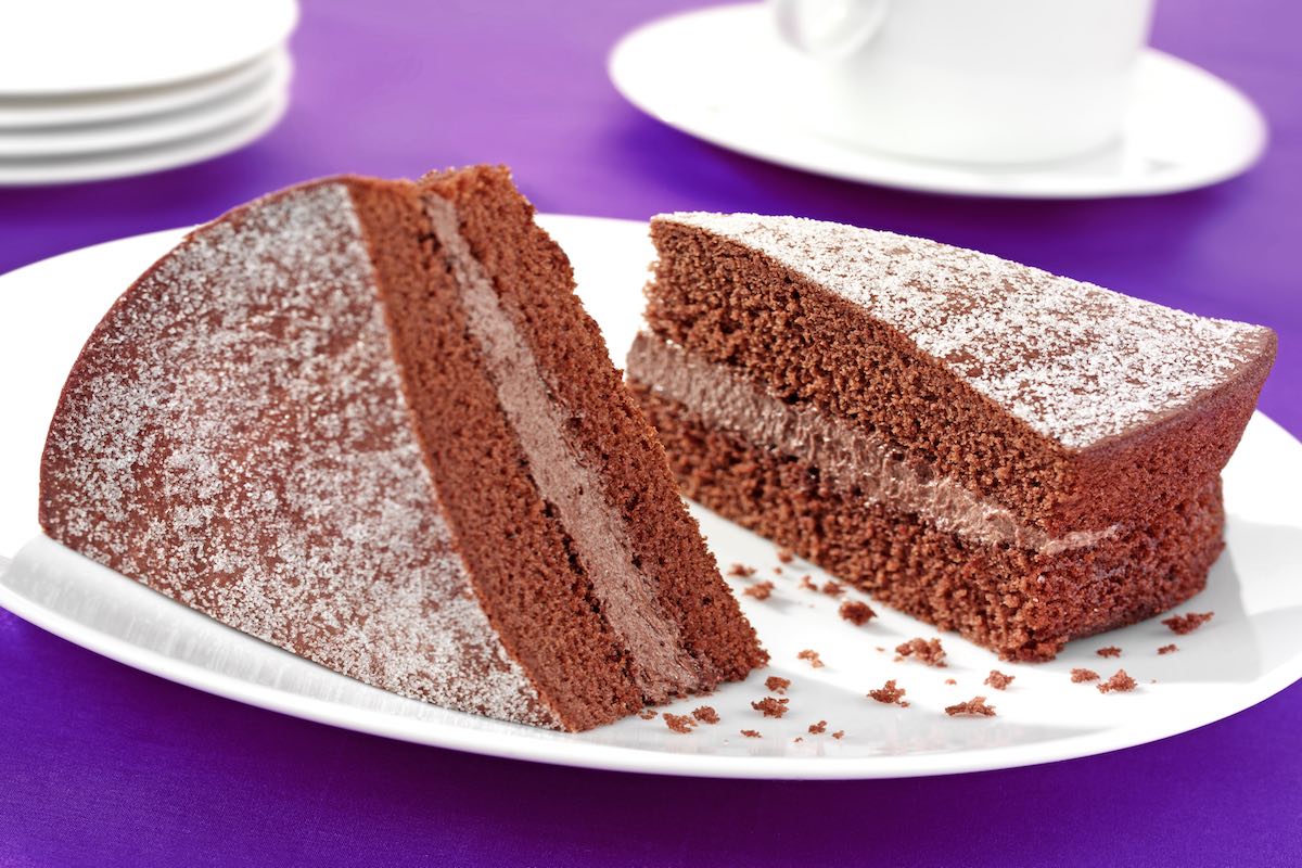 Fette di torta al cioccolato