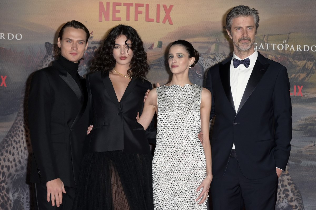 red carpet sere Tv Netflix ‘Il Gattopardo’, nella foto: Saul Nanni-Deva Cassel-Benedetta Porcaroli-Kim Rossi Stuart