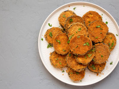 Mini cotoletta di melanzane alle erbe aromatiche