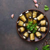 Involtini di melanzane con feta
