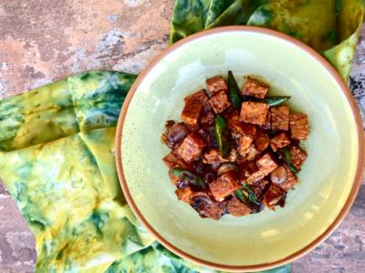 tempeh alla griglia marinato