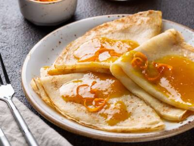 Crespelle con crema di zucca