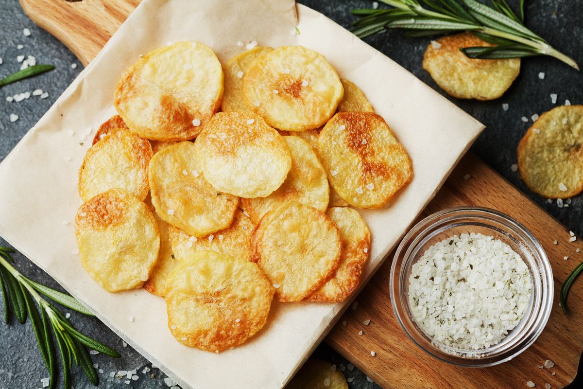 chips di patate fatte in casa