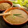 minestra di farro e cicerchie