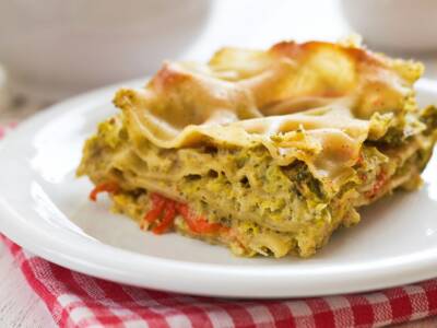 Lasagne bietole e pomodori secchi