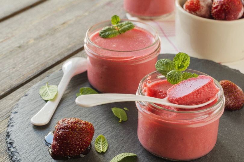 Mousse di fragole