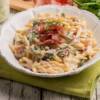Trofie con prosciutto crudo