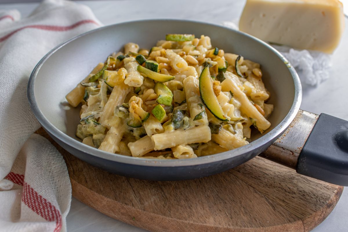 risotto pasta with zucchini
