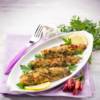 Branzino con gratin di nocciole