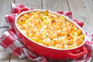 Pasta al forno con pesce