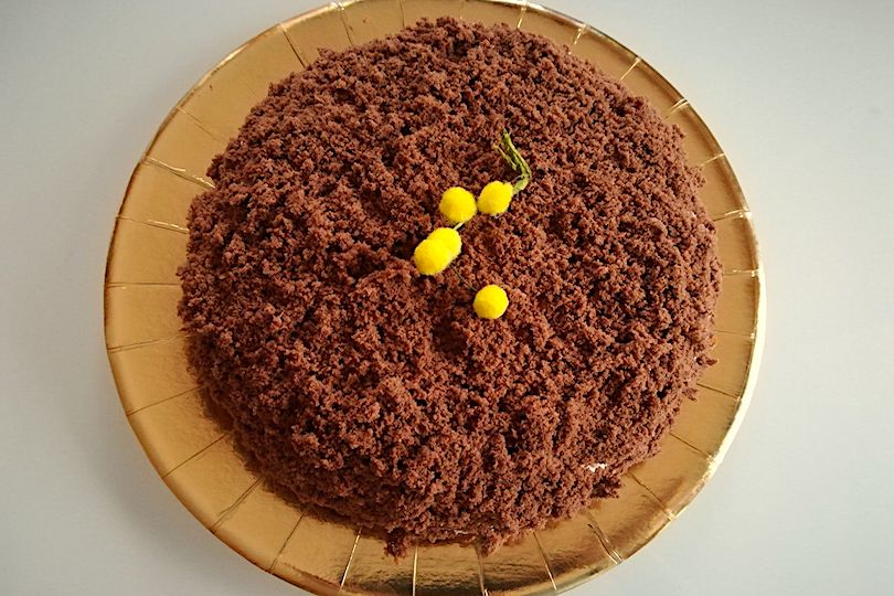 Torta mimosa al cioccolato
