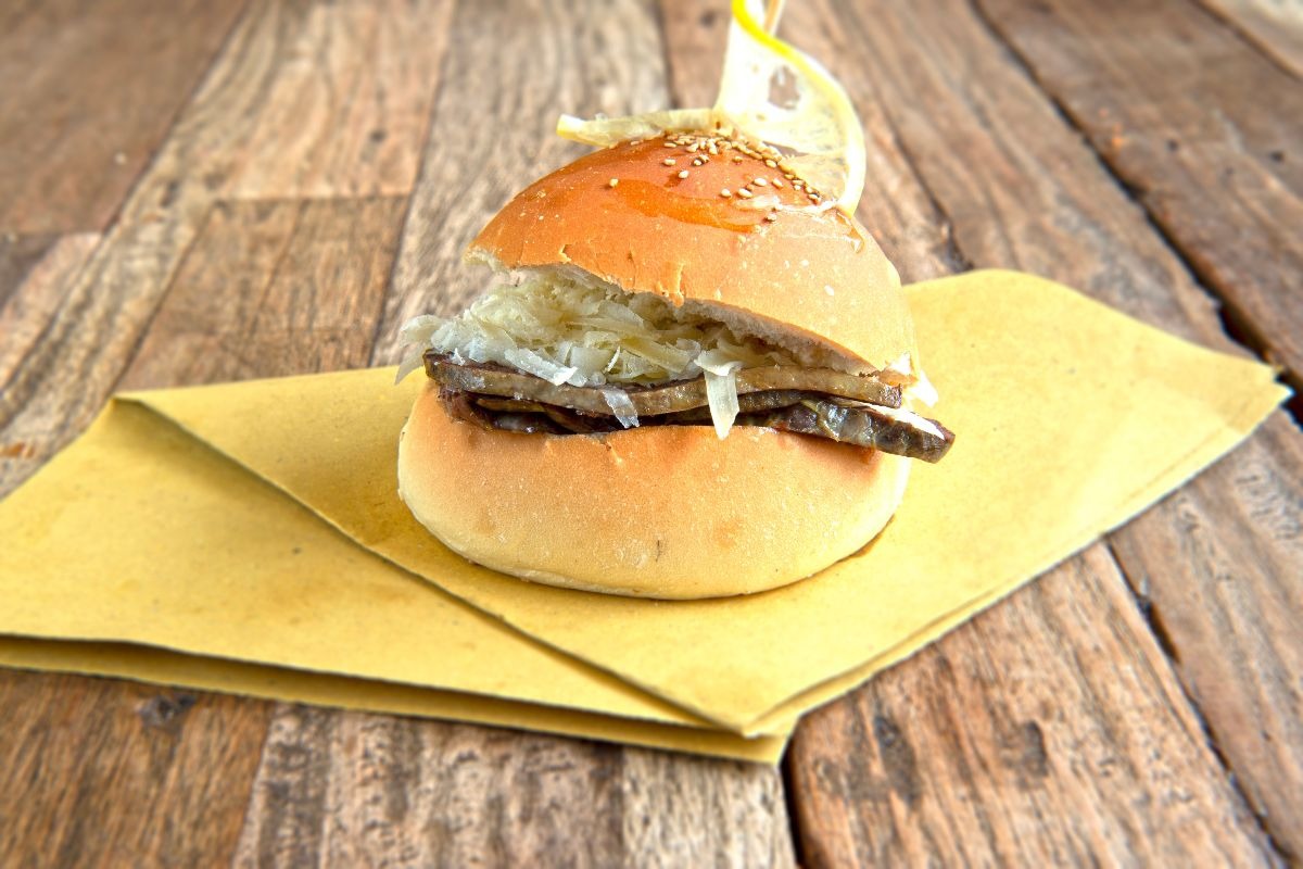 Panino con la milza tipico napoletano