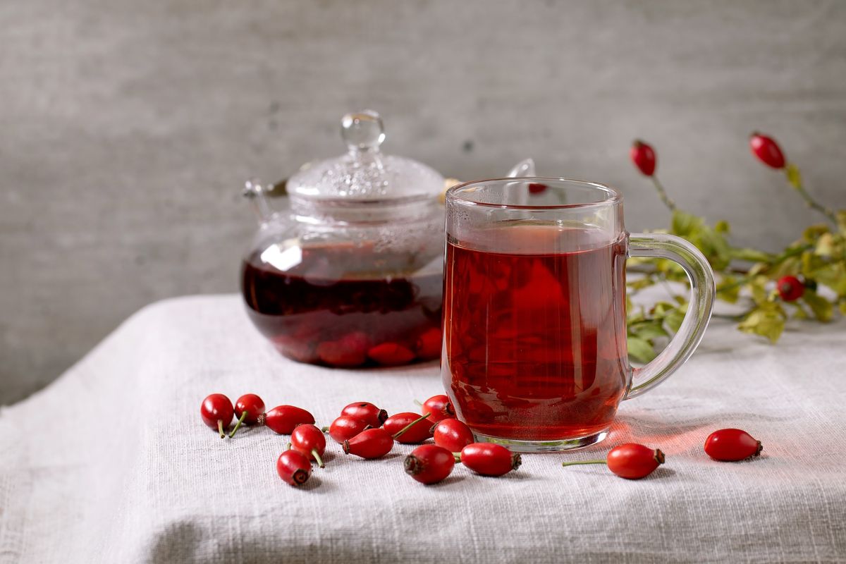 Rosehip herbal tea
