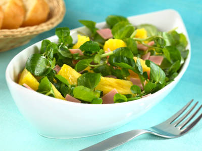 Ricetta salva tempo: insalata con prosciutto cotto e ananas