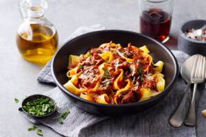 Pappardelle al ragù di cinghiale