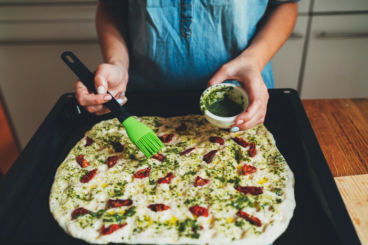 focaccia al pesto