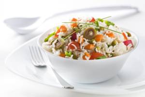 Insalata di riso vegetariana