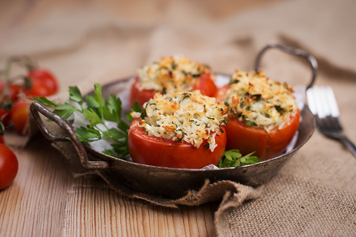 Tomatoes Stuffed With Rice