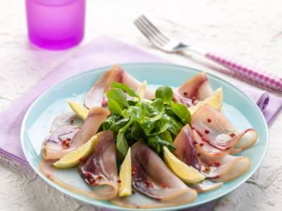 Carpaccio di pesce spada con salsa agli agrumi