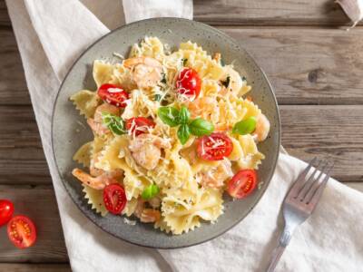 Pasta gamberi e pomodorini