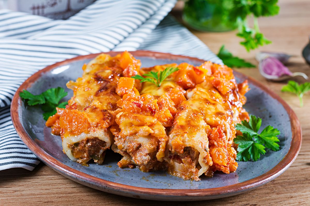 Cannelloni with pumpkin