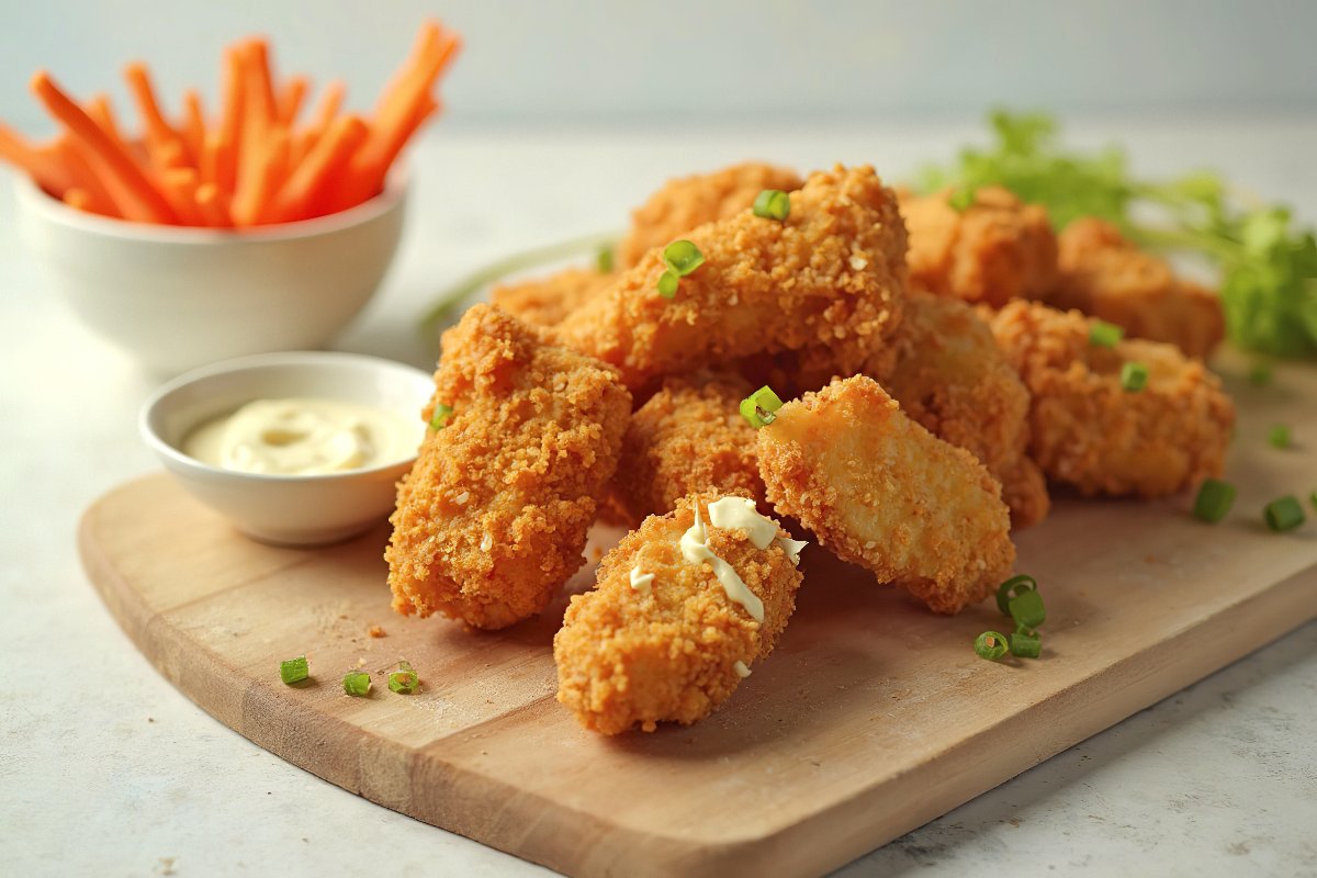 Bocconcini di pollo impanati senza uova