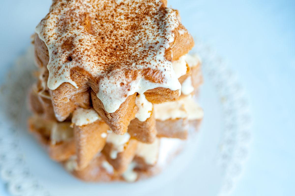 Pandoro con crema al mascarpone