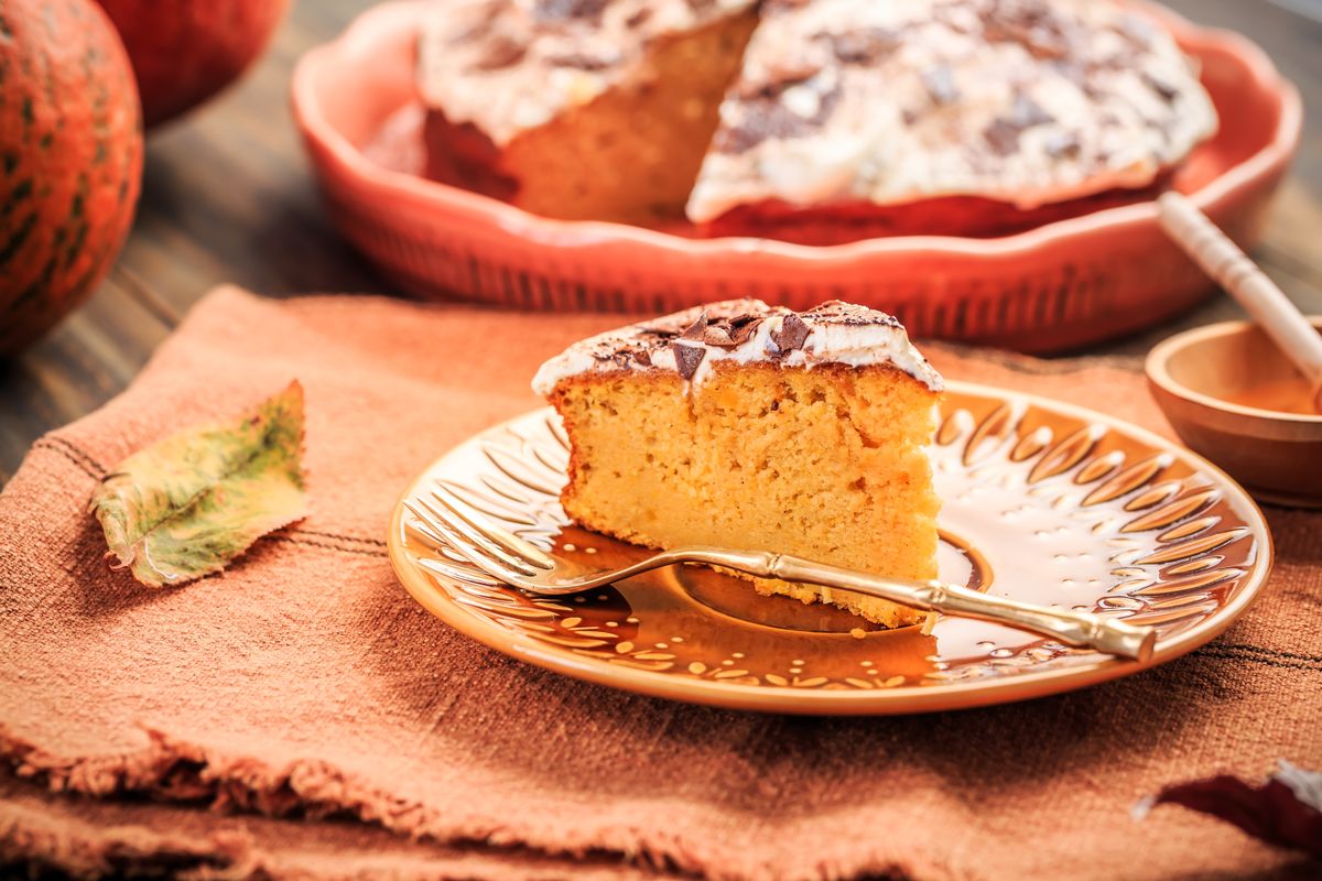 Torta alla zucca senza zucchero