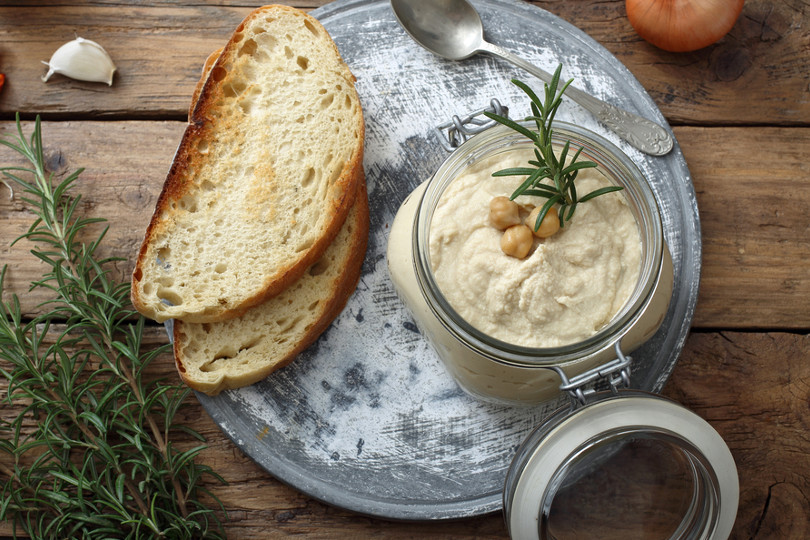 Bruschette con hummus