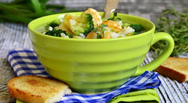 Un primo piatto particolare: il farrotto con broccoli e pesce spada