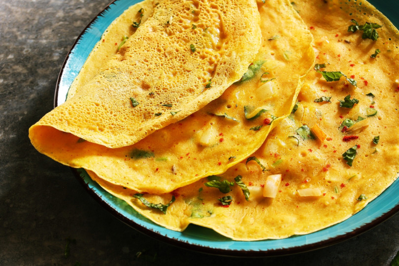 Frittata con farina di ceci