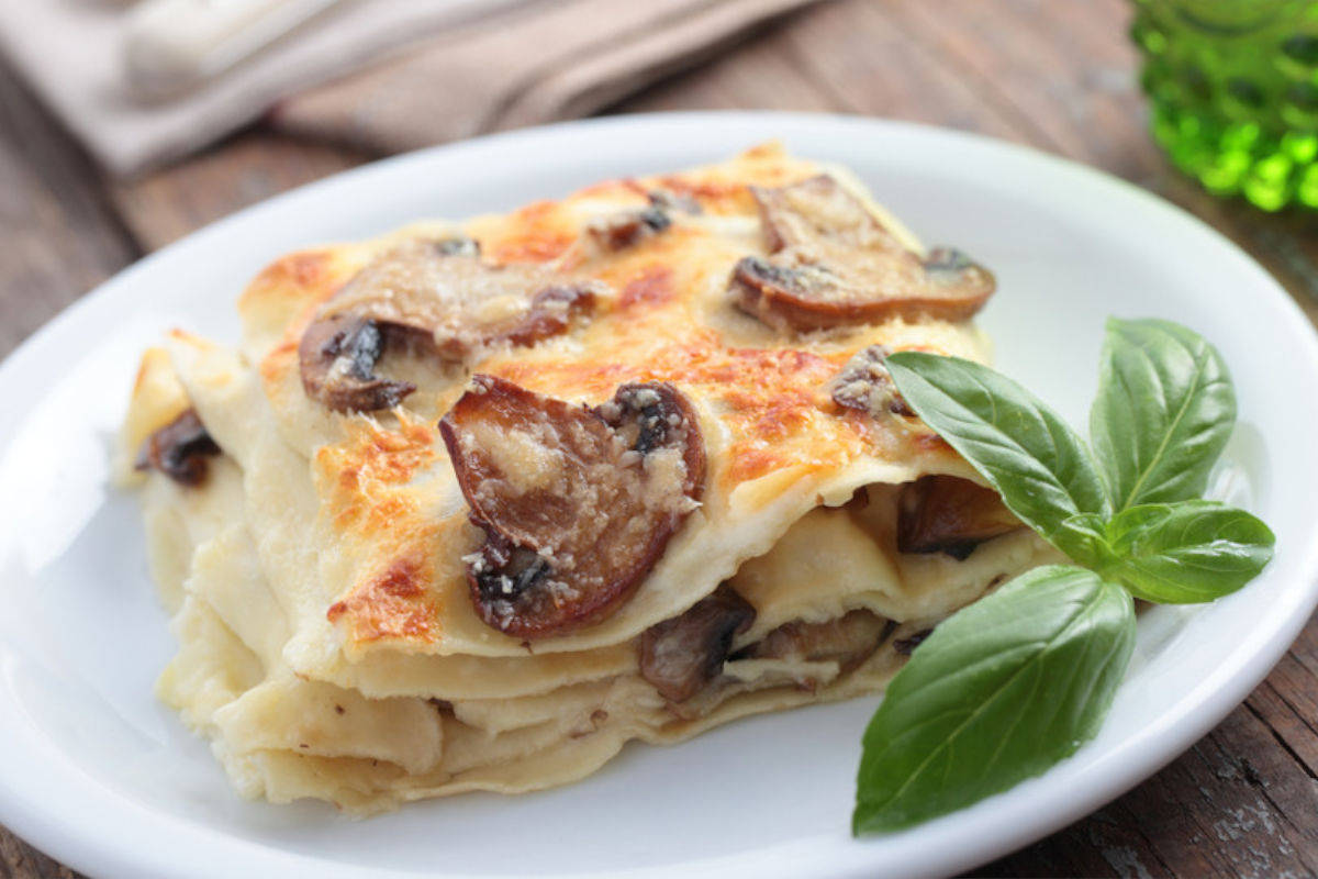 Lasagne ai funghi senza glutine