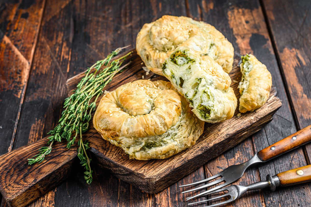 Ricotta and spinach brioche bread