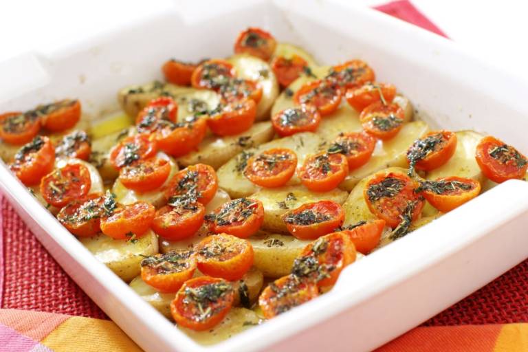 Come Fare Pomodori E Patate Al Forno Gratinati Un Contorno Veg