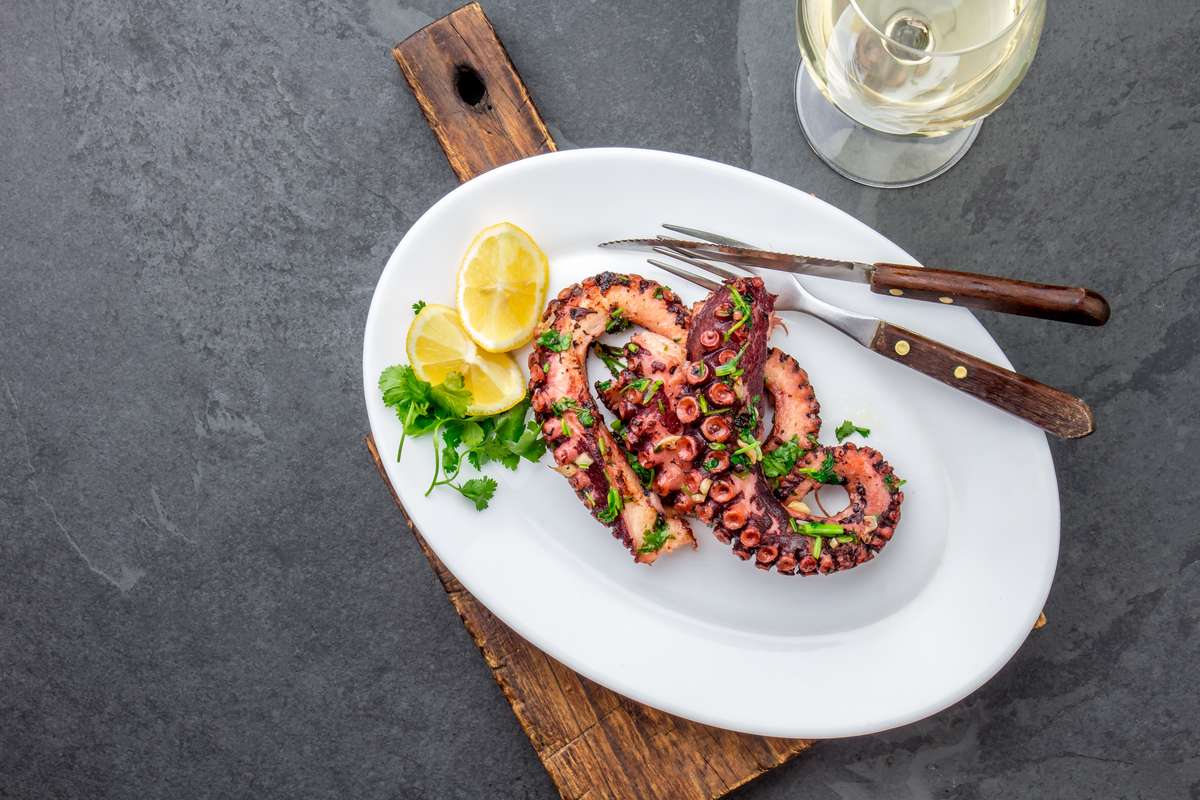 Grilled octopus