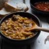 Rustica zuppa contadina con zucca e fagioli