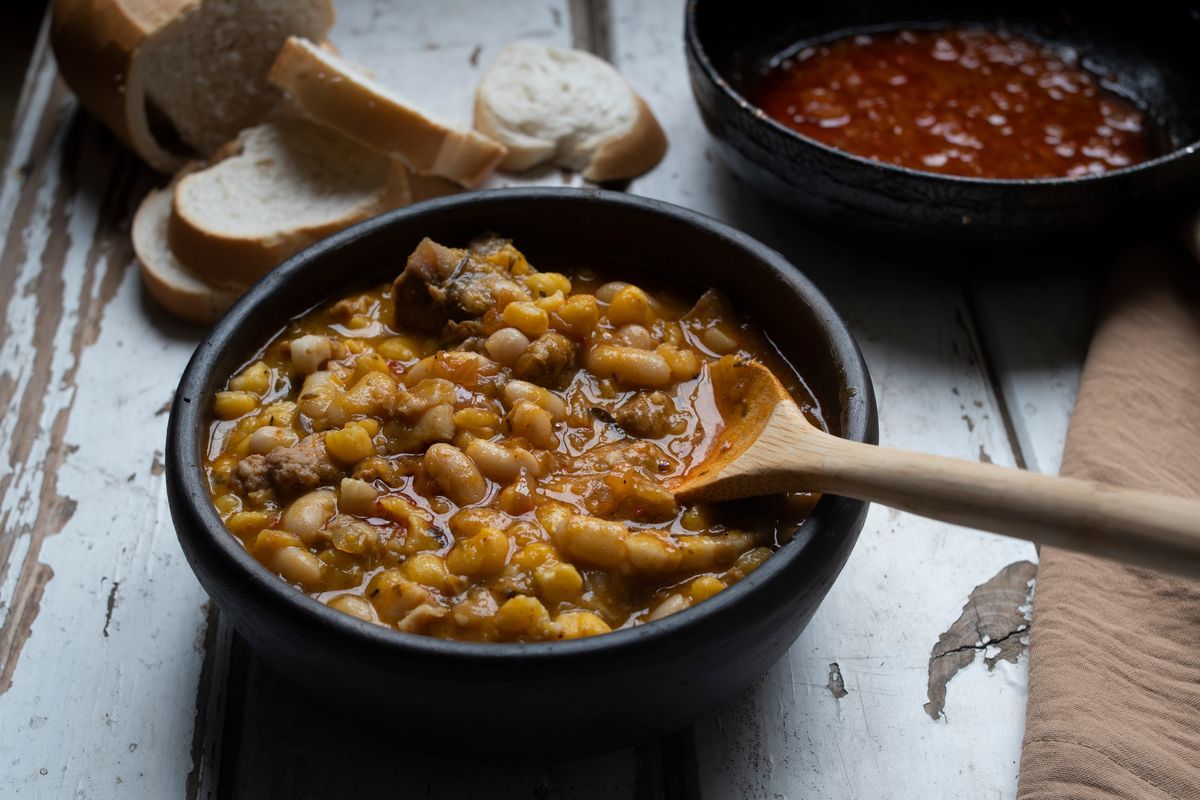 Zuppa zucca e fagioli