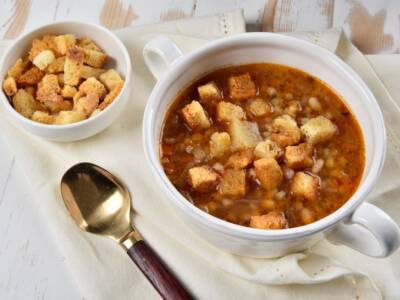 Zuppa d'orzo e fagioli