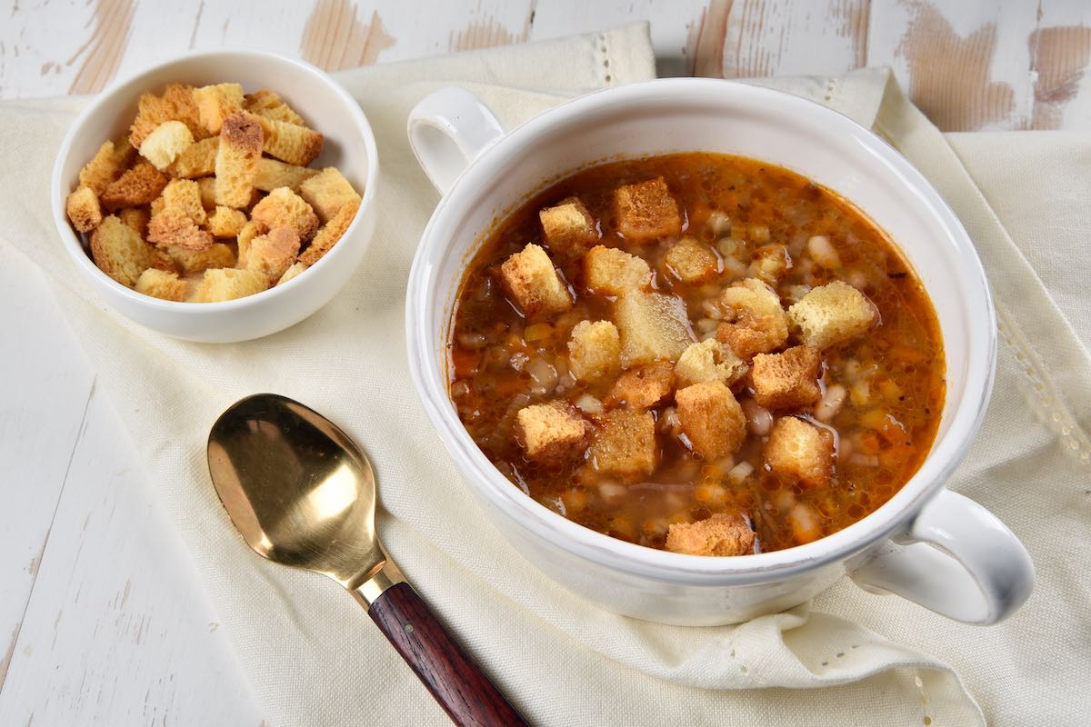 Barley and bean soup