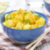 Spezzatino di cavolfiore patate e tofu al curry